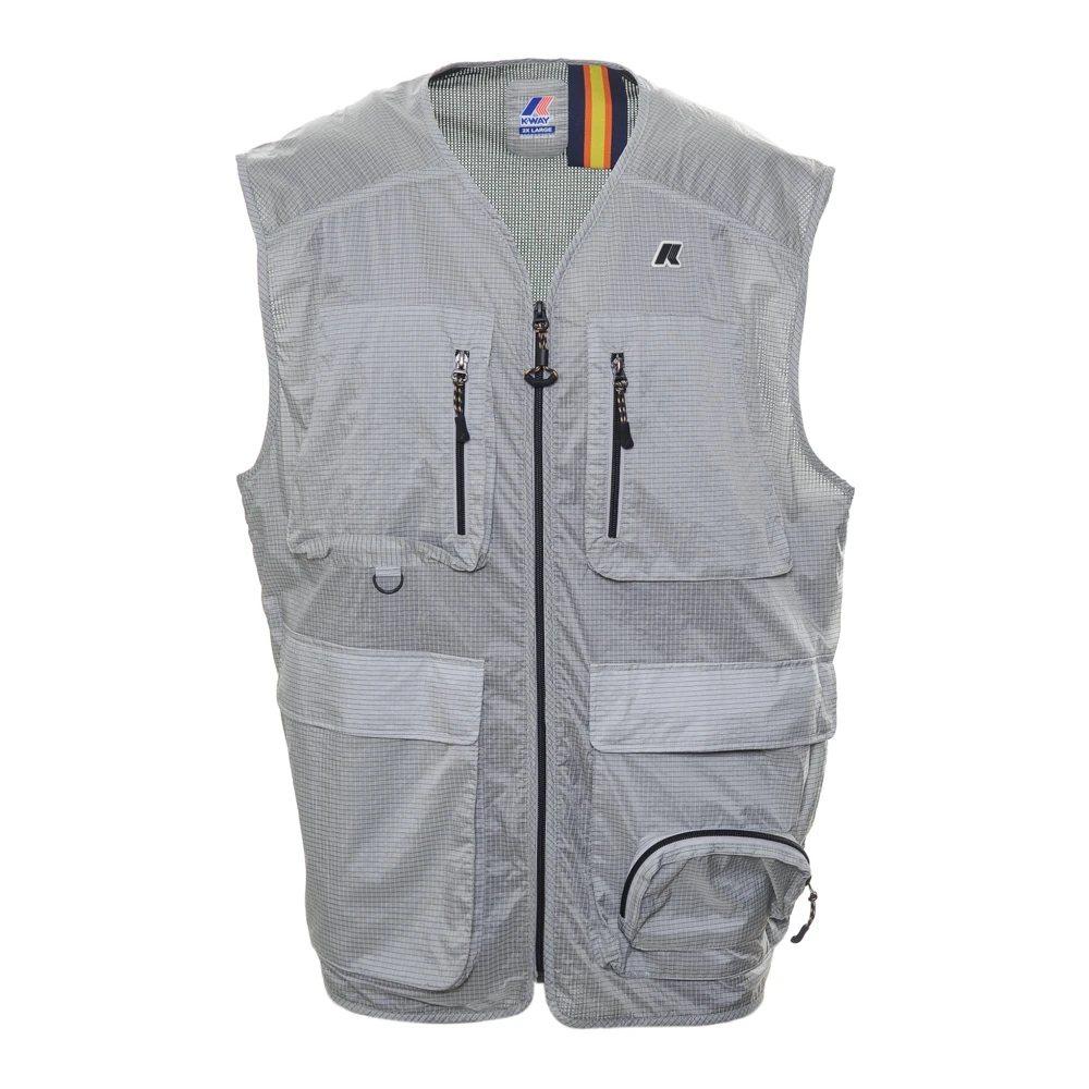 K-Way Homme Gris Vestes, Taille: 2XL Gilet Sans Manches Ripstop
