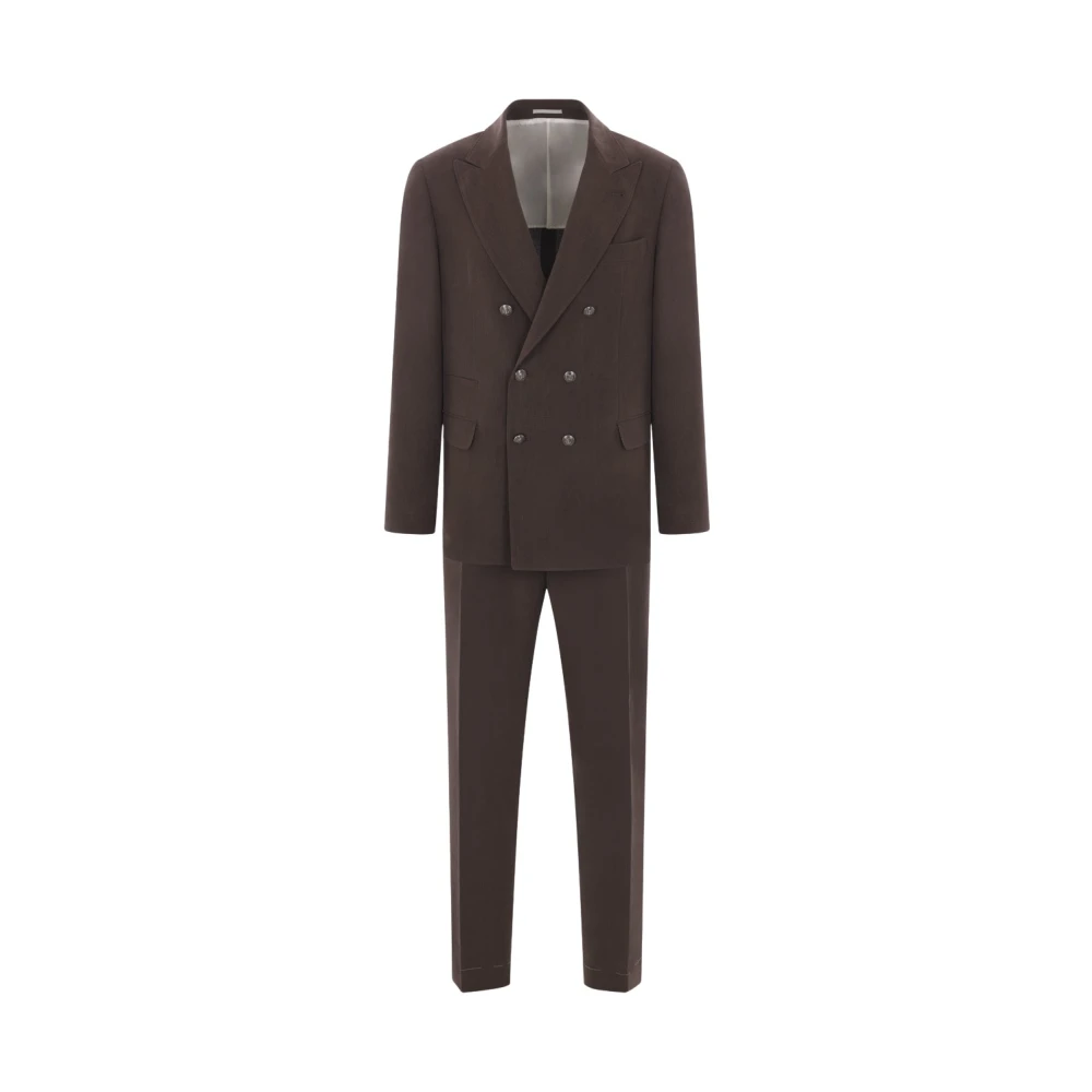 Suits > Suit Sets > Double Breasted Suits - - Brunello Cucinelli - Modalova
