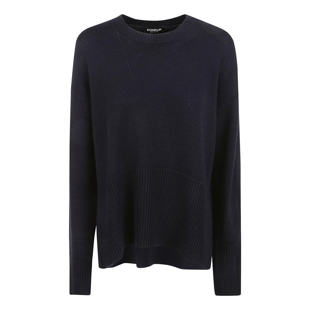 Dondup Women's Black Round-Neck Knitwear Jumper