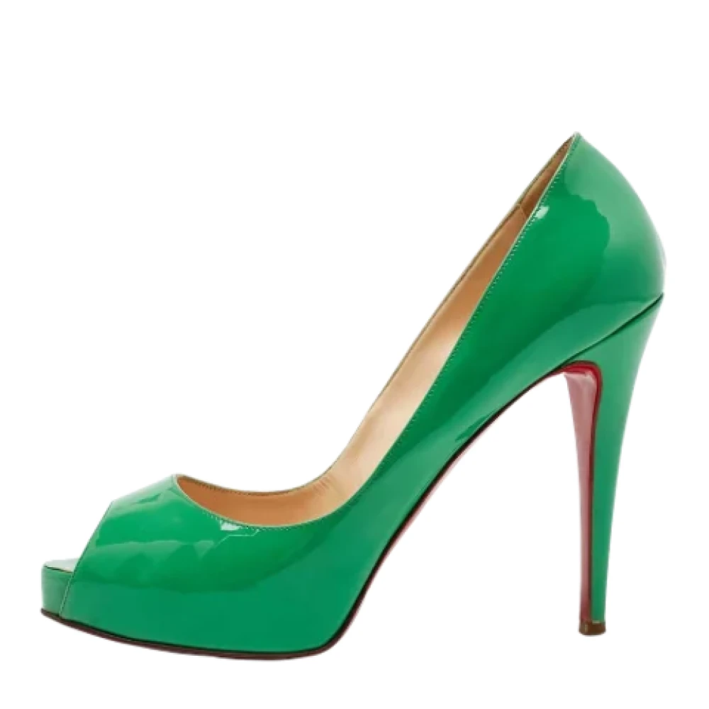 Christian Louboutin Pre-owned Pre-owned Laeder klackskor Green, Dam