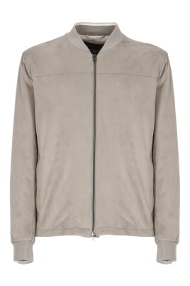 suede-effect-jacket-with-crew-neck