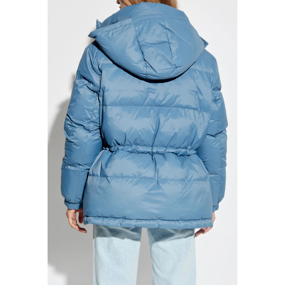 Yves Salomon Omkeerbare jas met afneembare capuchon Blue Dames