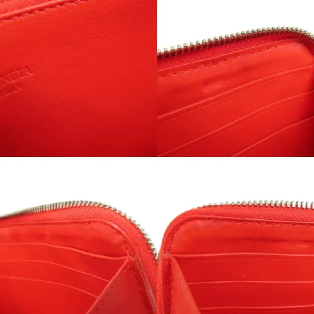 Bottega Veneta Vintage Pre-owned Fabric wallets Red Dames