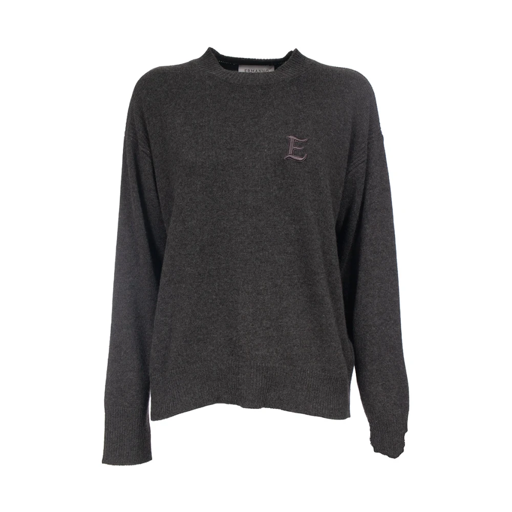 Ermanno Scervino Geborduurde Trui Florence Stijl Gray Dames