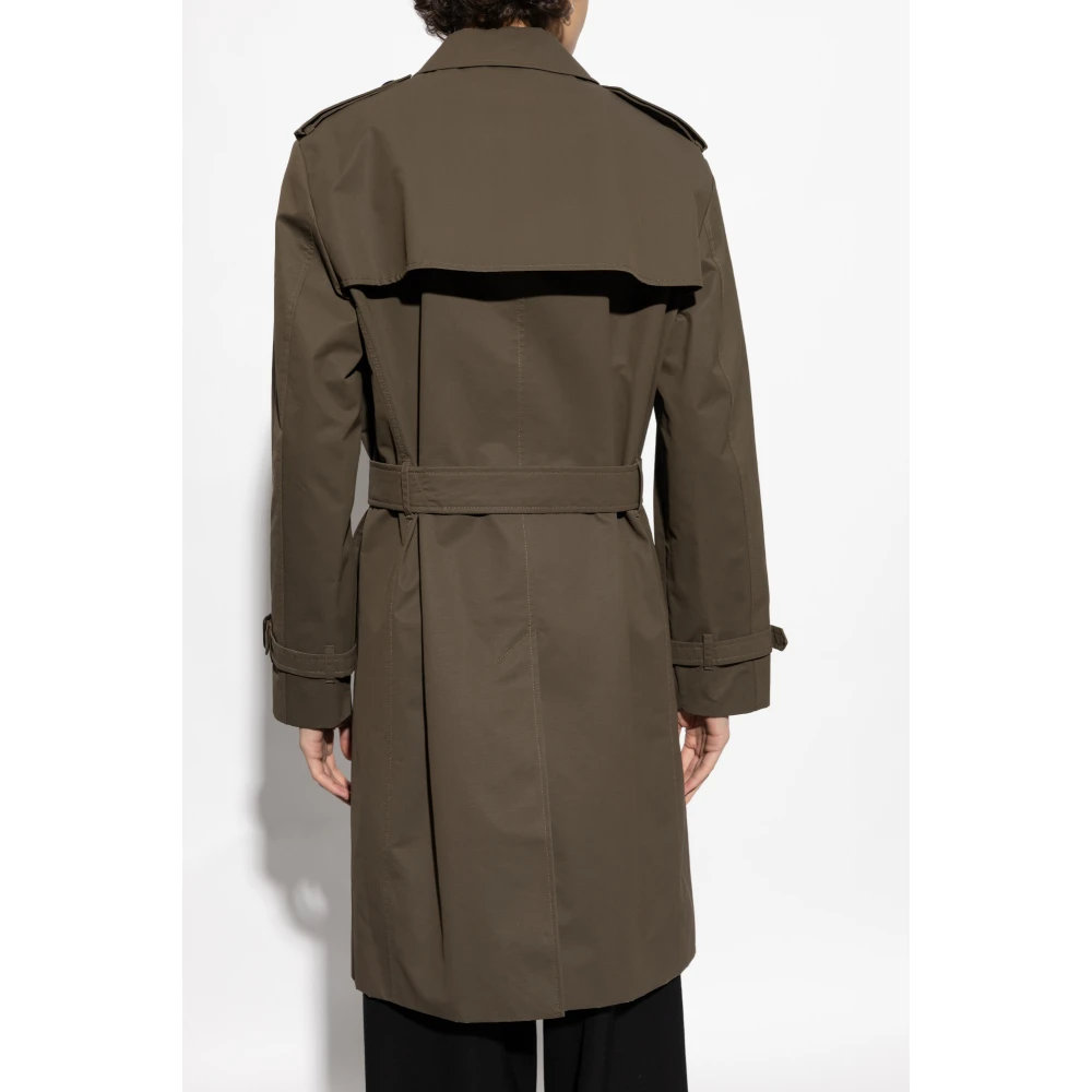 Burberry Trenchcoat met riem Green Heren