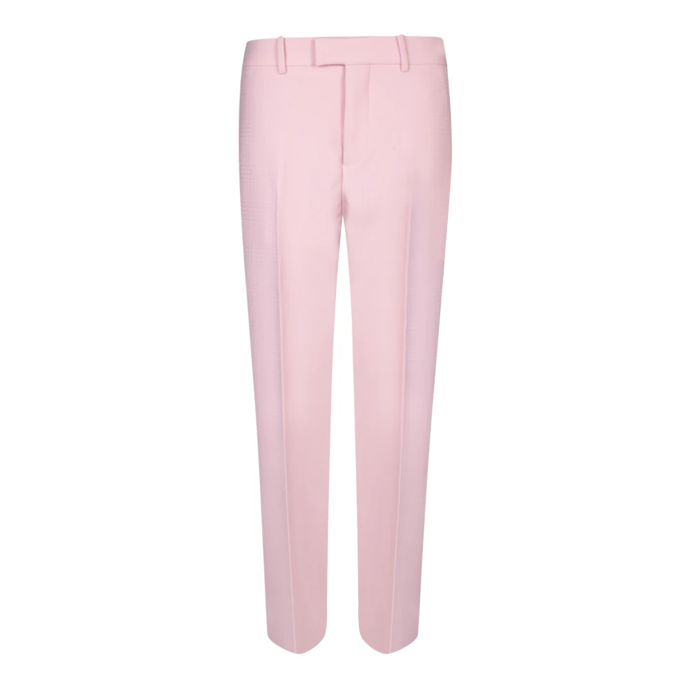 Burberry Hoge taille wollen broek Pink Dames