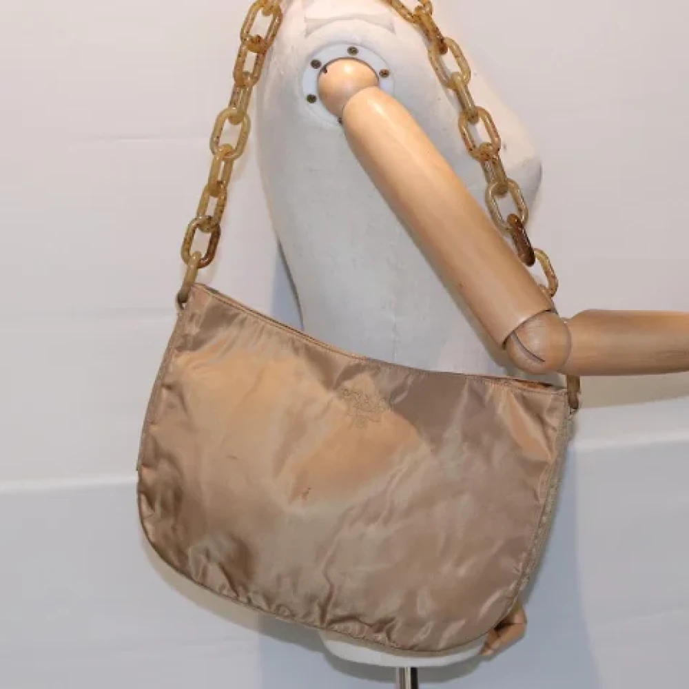 Prada Vintage Pre-owned Fabric prada-bags Brown Dames