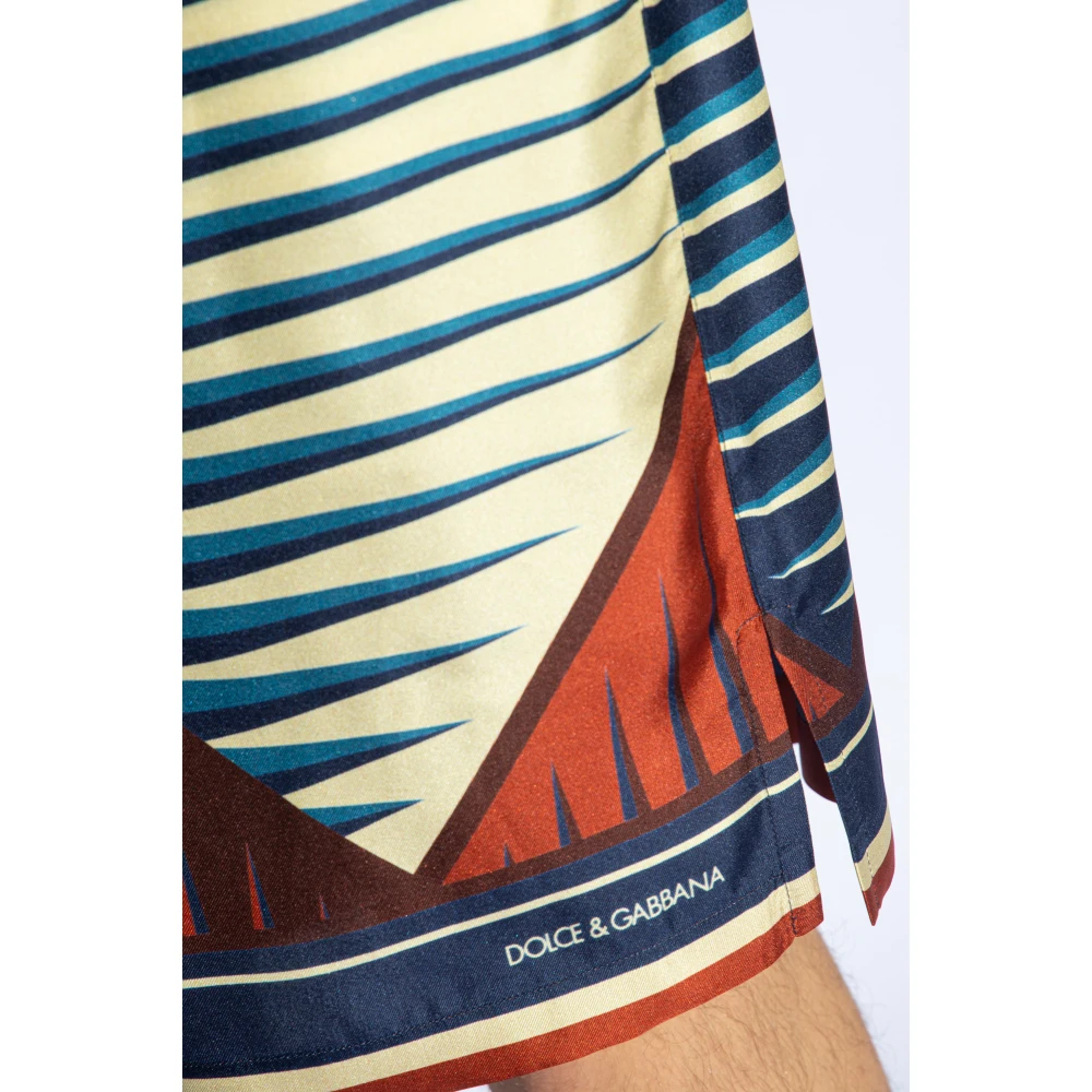 Dolce & Gabbana Zijden shorts Multicolor Heren