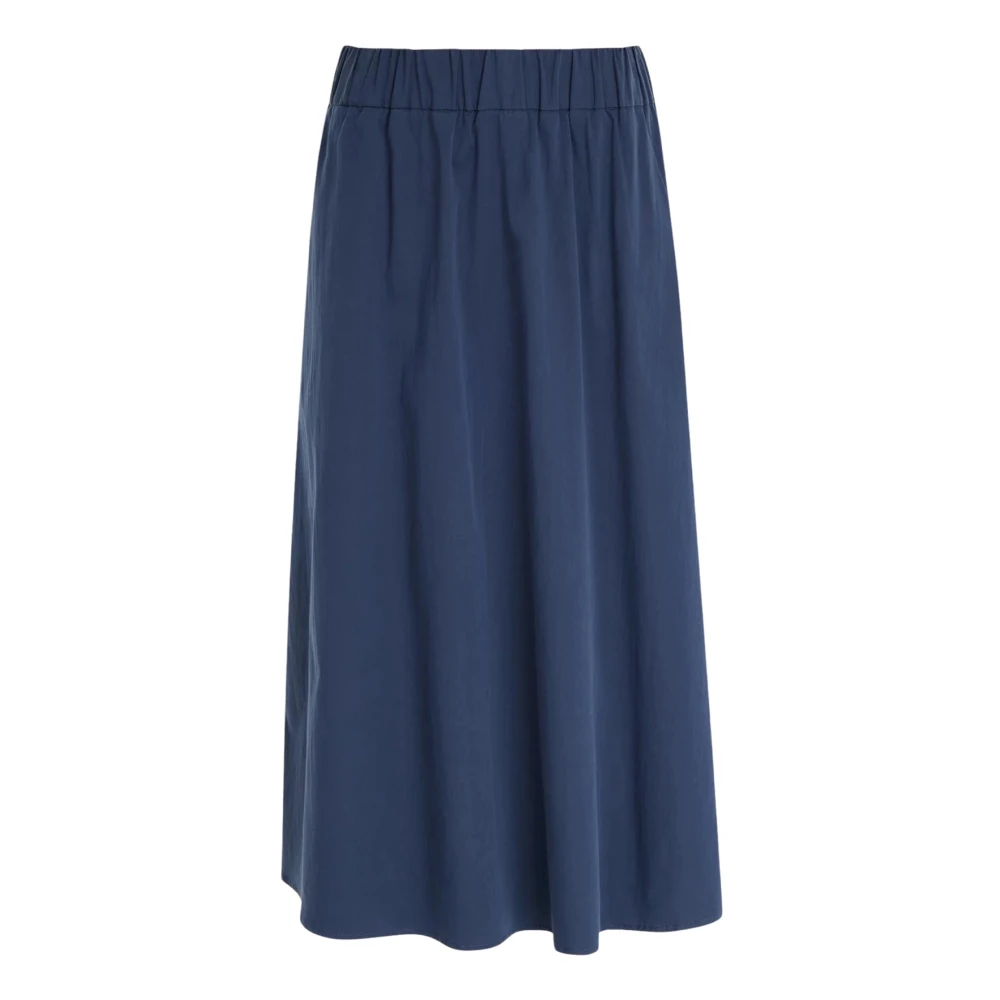 Line Of Oslo Blue Solid Skirt Line of Oslo Midi skj rt Miinto.no