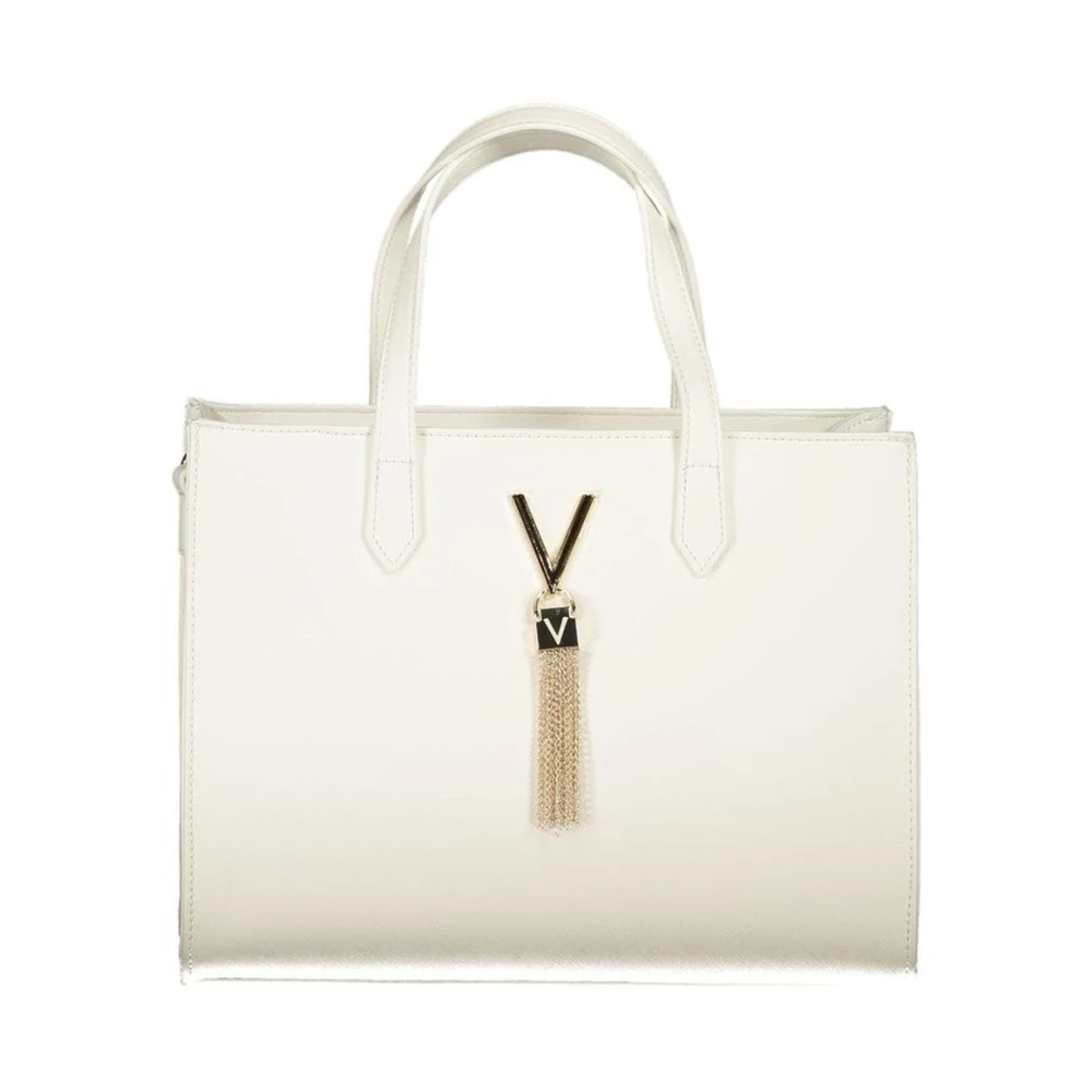 Valentino Chain Tassel Tote - Female - Handbags - White - One Size - Bags