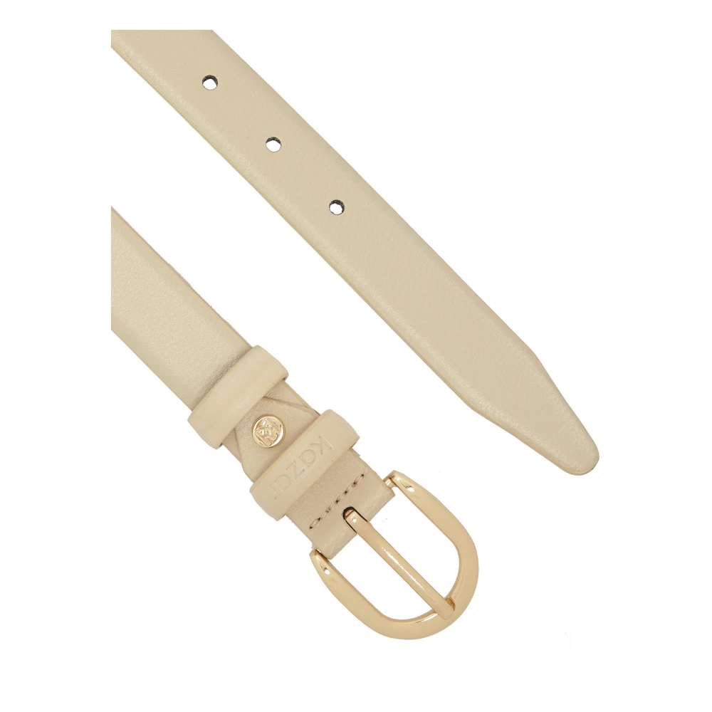 Kazar Leren band in een neutrale kleur Beige Dames