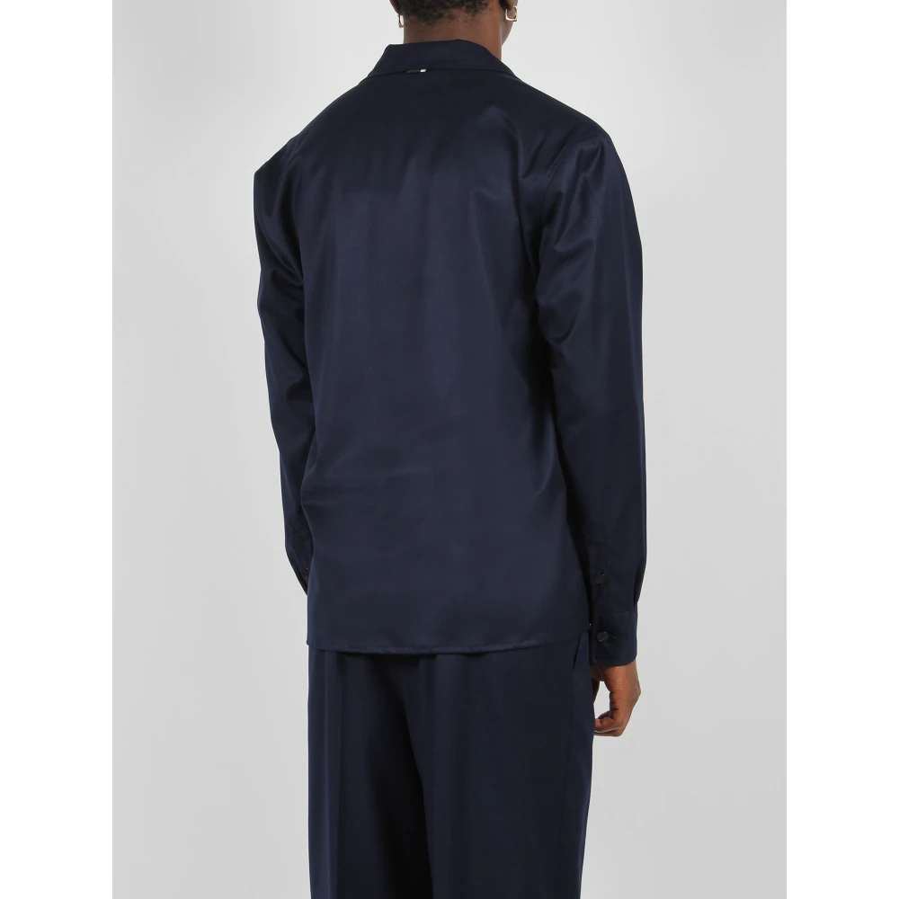 Low Brand Casual Overshirt met Voorzakken Black Heren