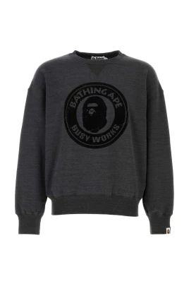 Graphite Cotton Oversize Sweatshirt