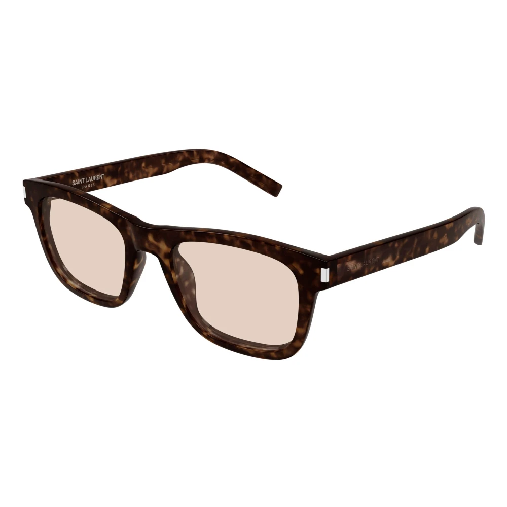 Saint Laurent Women's Brown Sunglasses, 52 Mm, Square Havana Sunglasses
