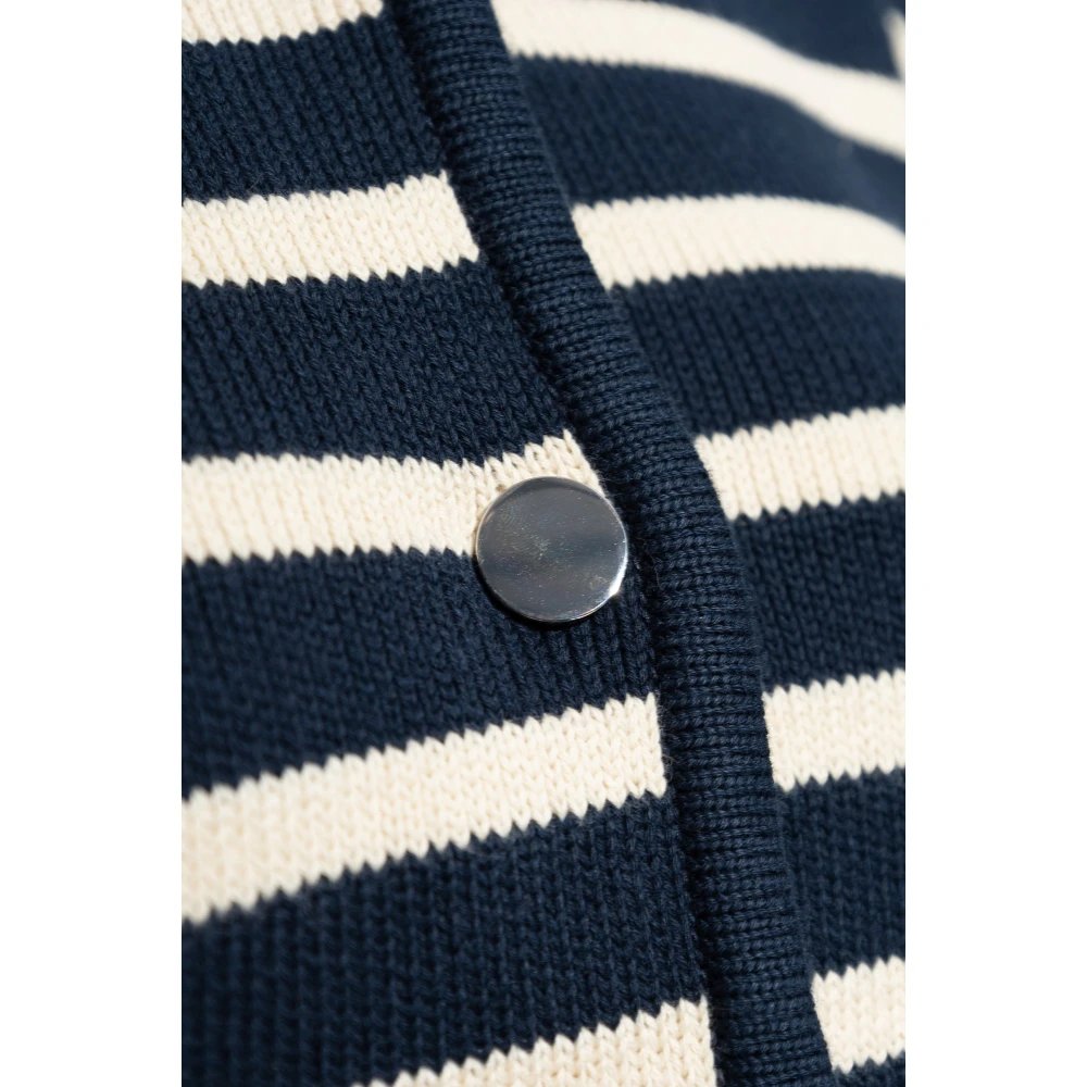 Theory Vest met streepmotief Blue Dames