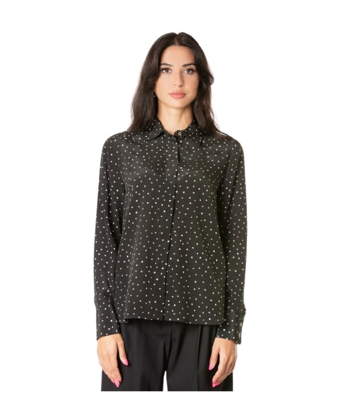 chemise-en-soie-a-pois