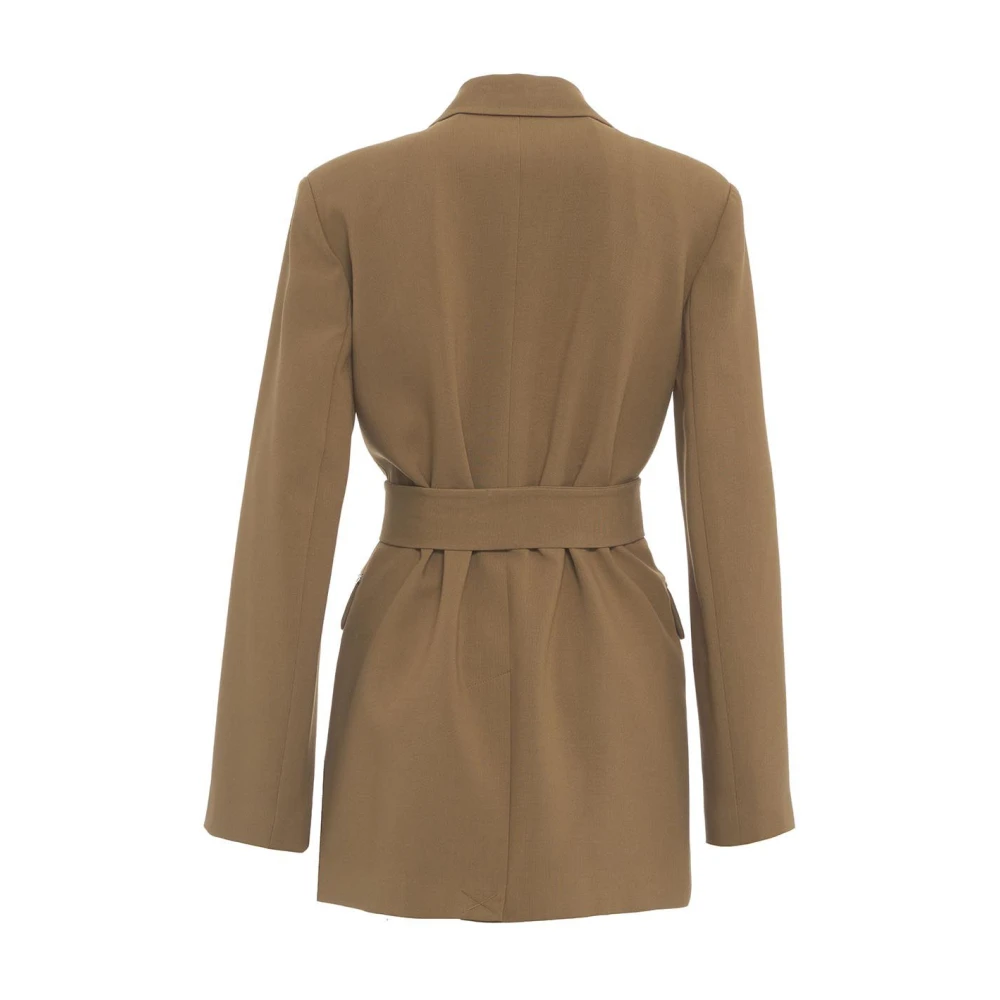 Ottod'Ame Bruine Blazer voor Vrouwen Aw24 Brown Dames