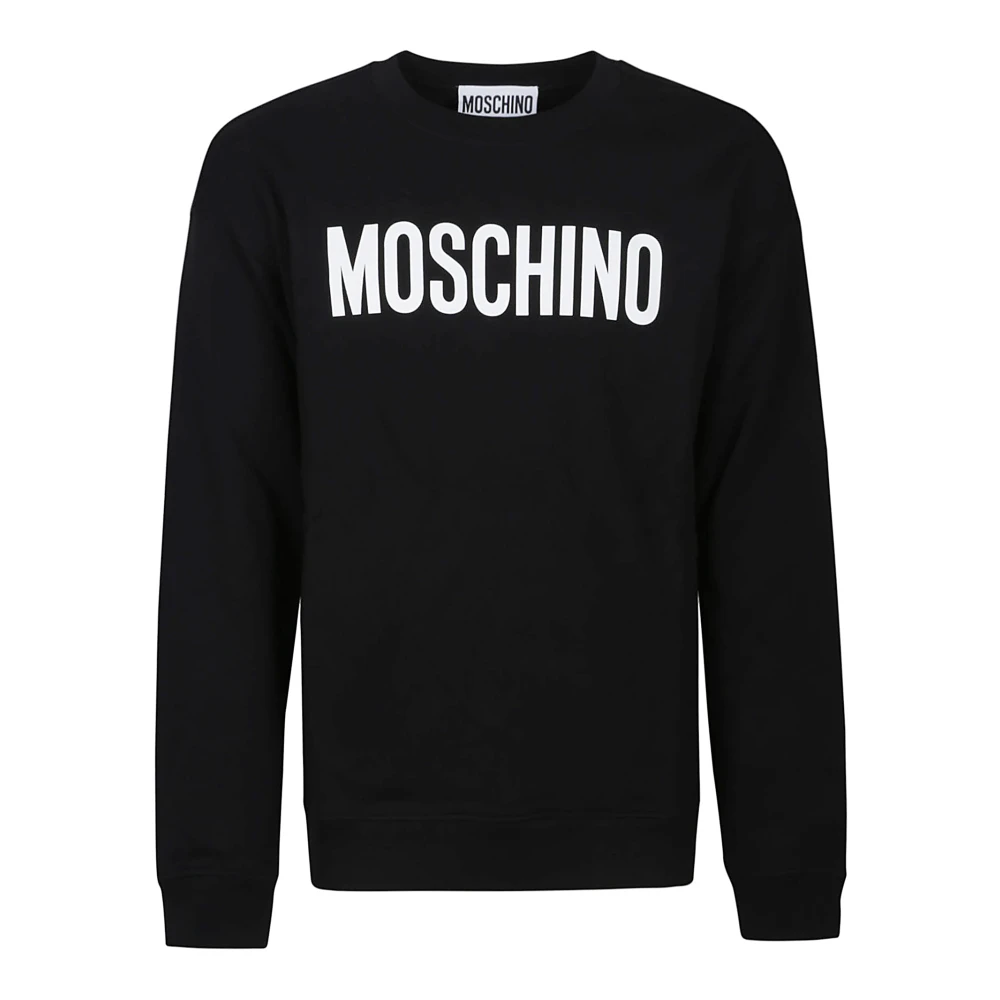 Moschino Gedrukte Sweatshirt voor Stijlvolle Look Black Heren