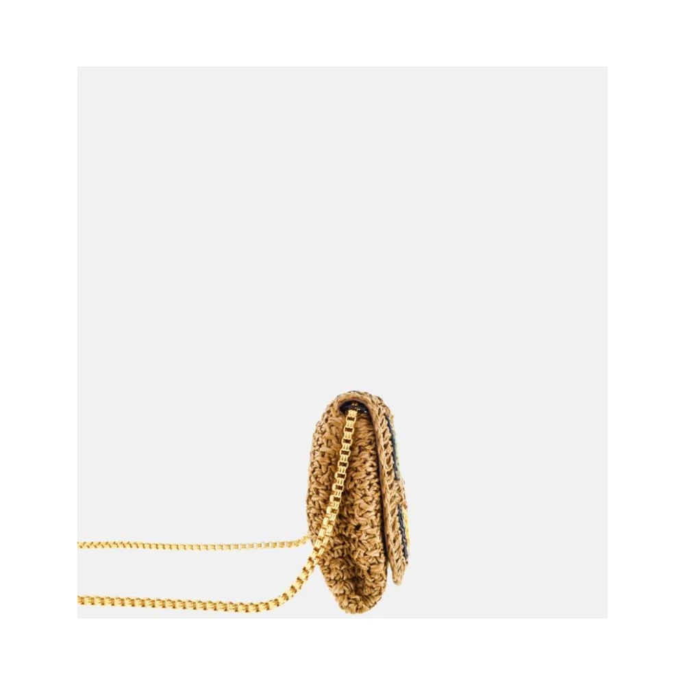 Carolina Herrera Gestreepte Soft Clutch met Gouden Armband Multicolor Dames