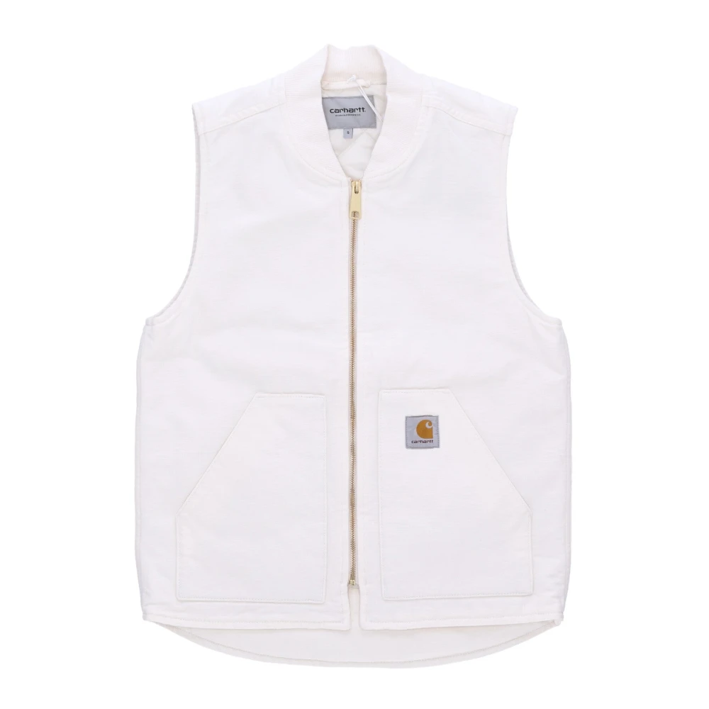 Carhartt WIP Klassiek Vest Gewaxt White Heren