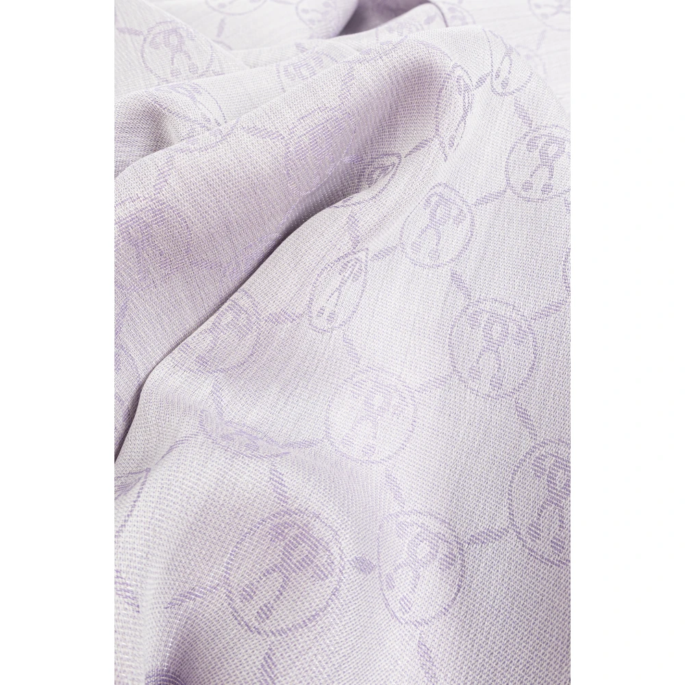 Moschino Sjaal met lurex draad Purple Unisex