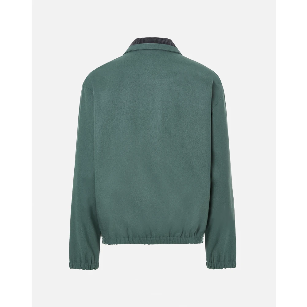 Drole de Monsieur Stijlvolle Jassen voor Mannen Green Heren