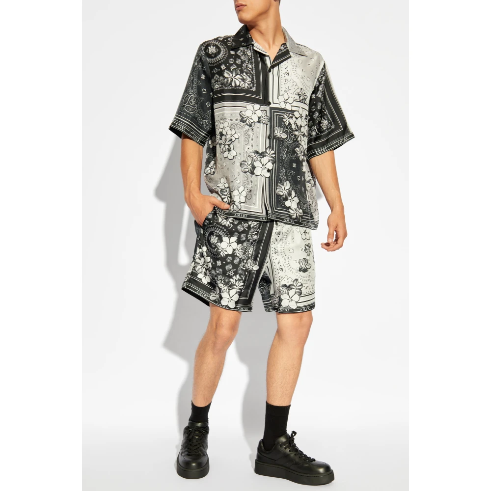Amiri Zijden Shorts Black Heren