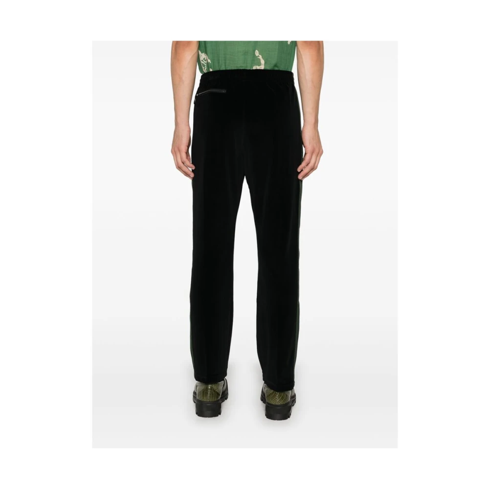 Needles Velours Elastische Taillebroek Black Heren
