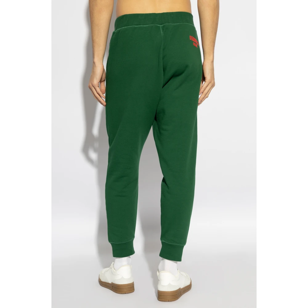 Dsquared2 Sweatpants met logo Green Heren