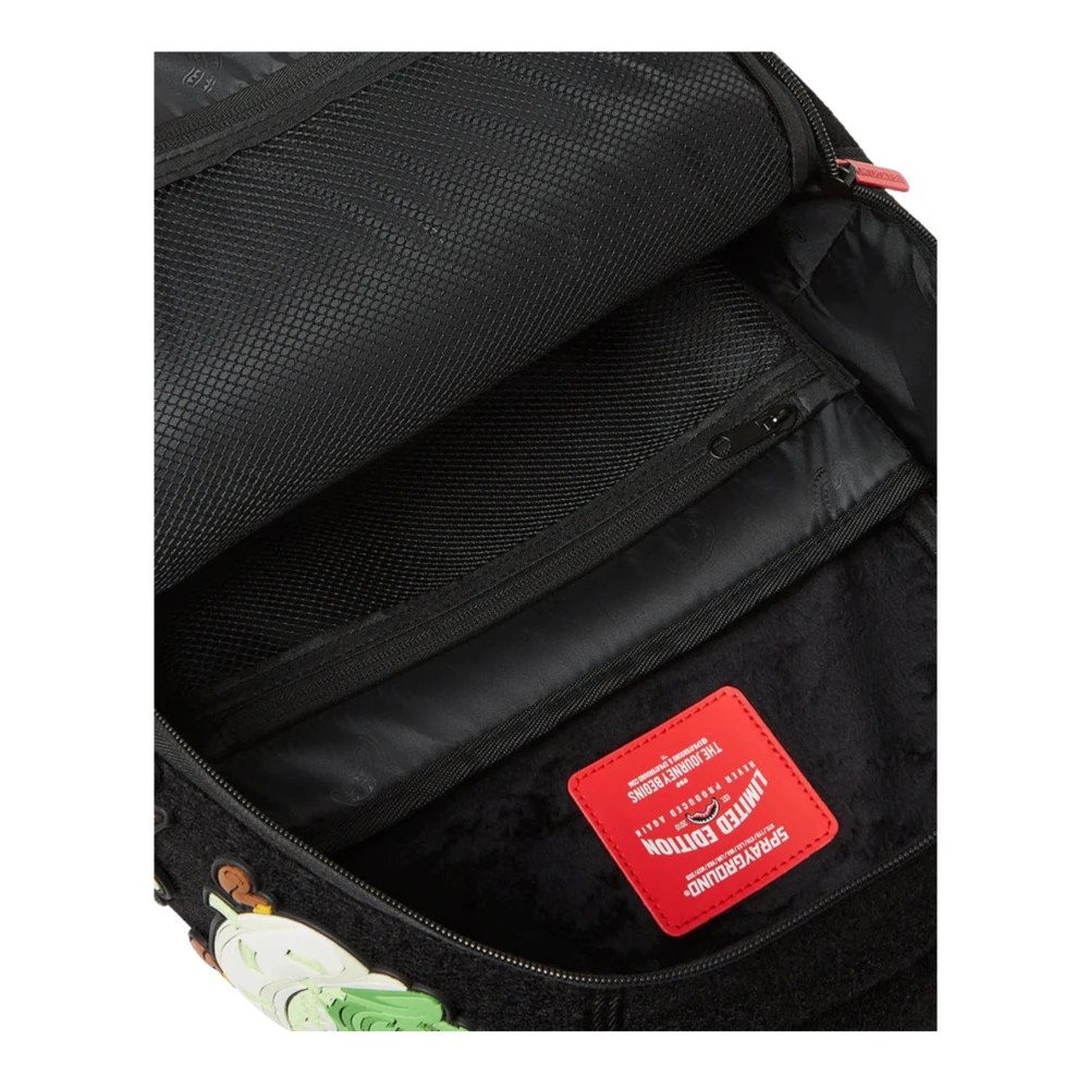 Sprayground Zwart Dlx-Special Velcro Patch Rugzak Black Unisex