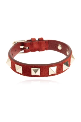 Suede Bracelet With Studs