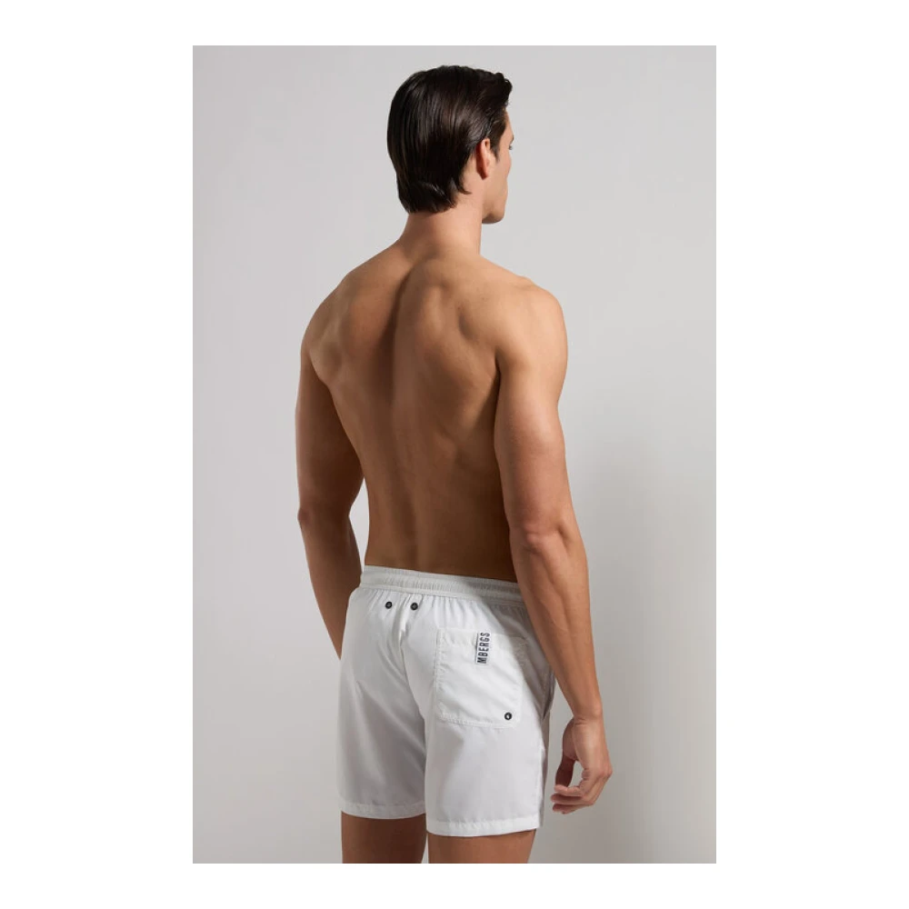 Bikkembergs Zijlogo Zwemshorts White Heren