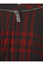 check-print-wool-pleated-skirt
