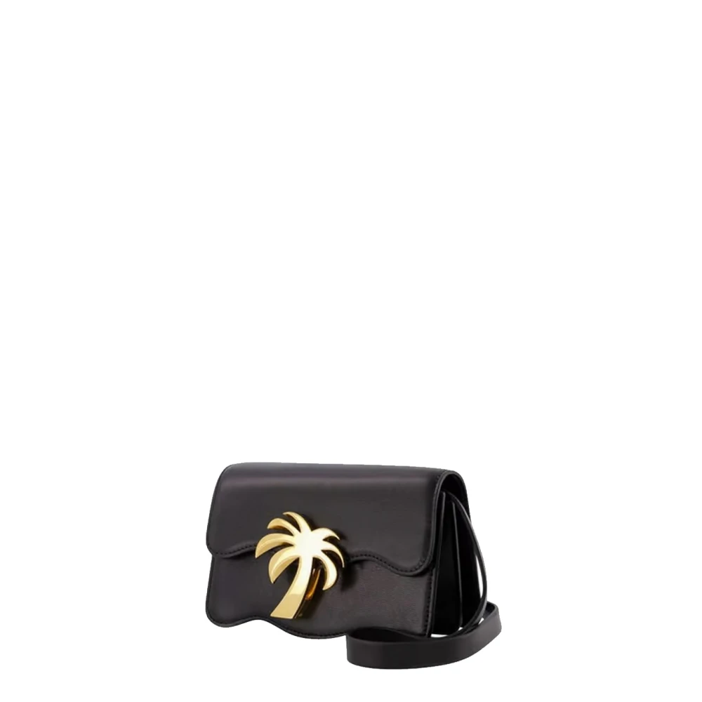 Palm Angels Stijlvolle Schoudertas Black Dames