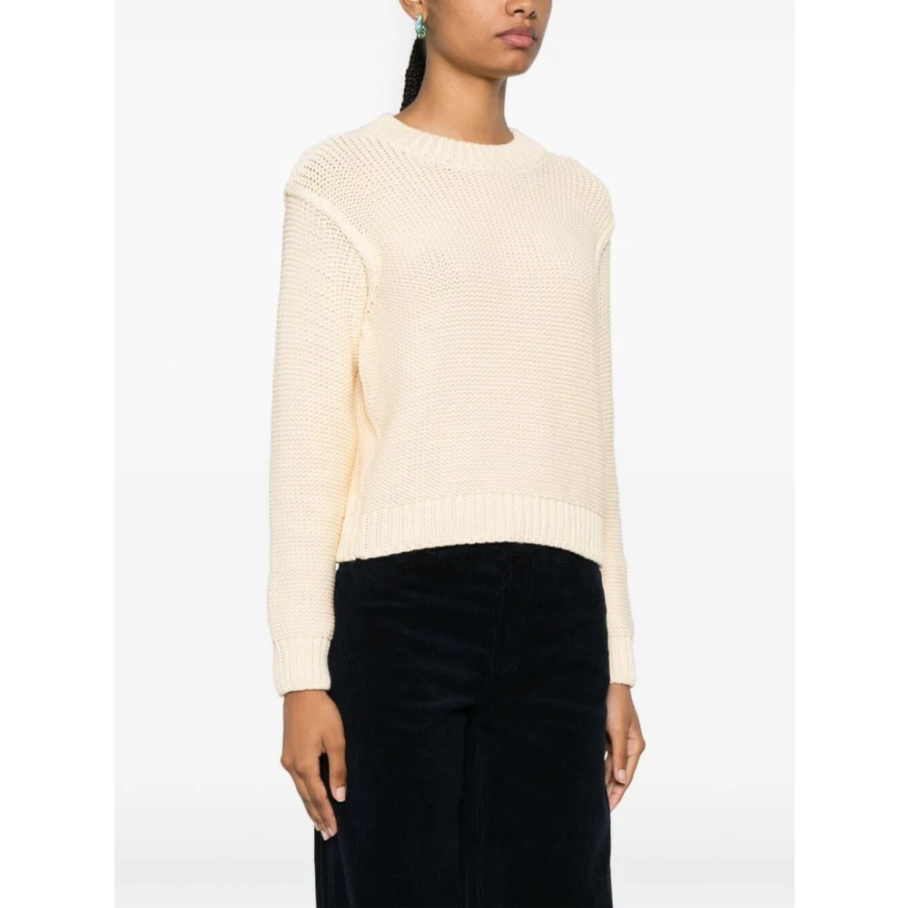 A.p.c. Beige Katoenmix Gebreide Trui White Dames