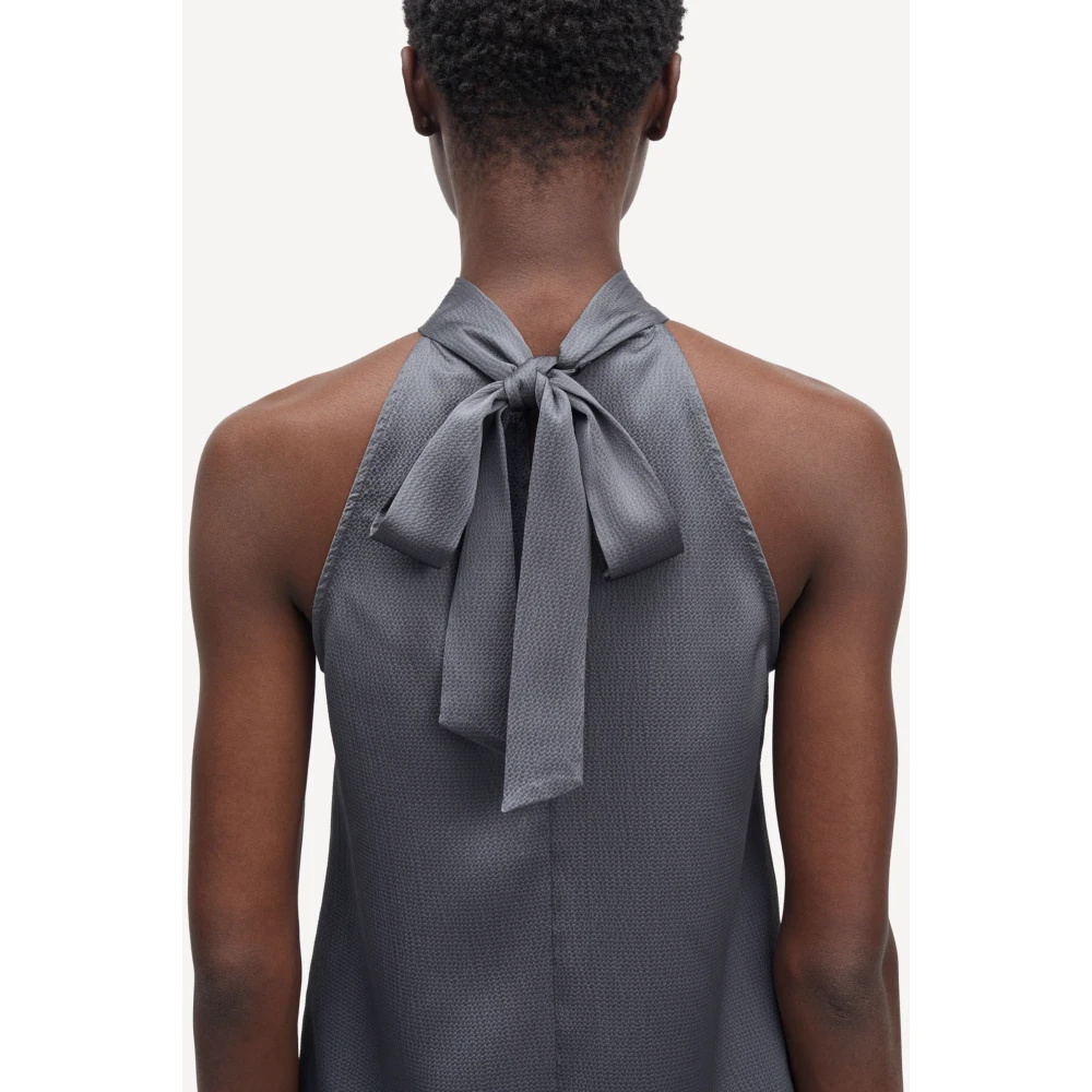 Samsøe Elegante Halternek Top Iron Gate Gray Dames