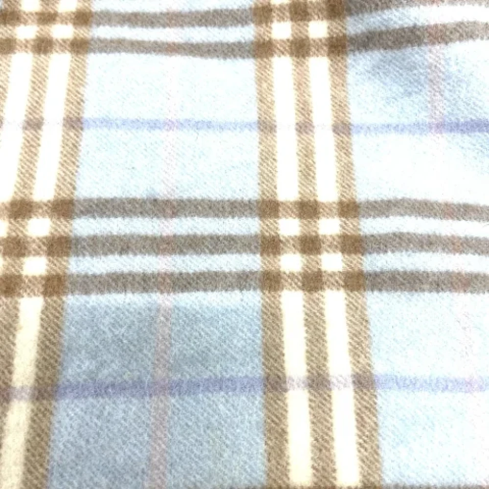 Burberry Vintage Pre-owned Fabric scarves Blue Dames