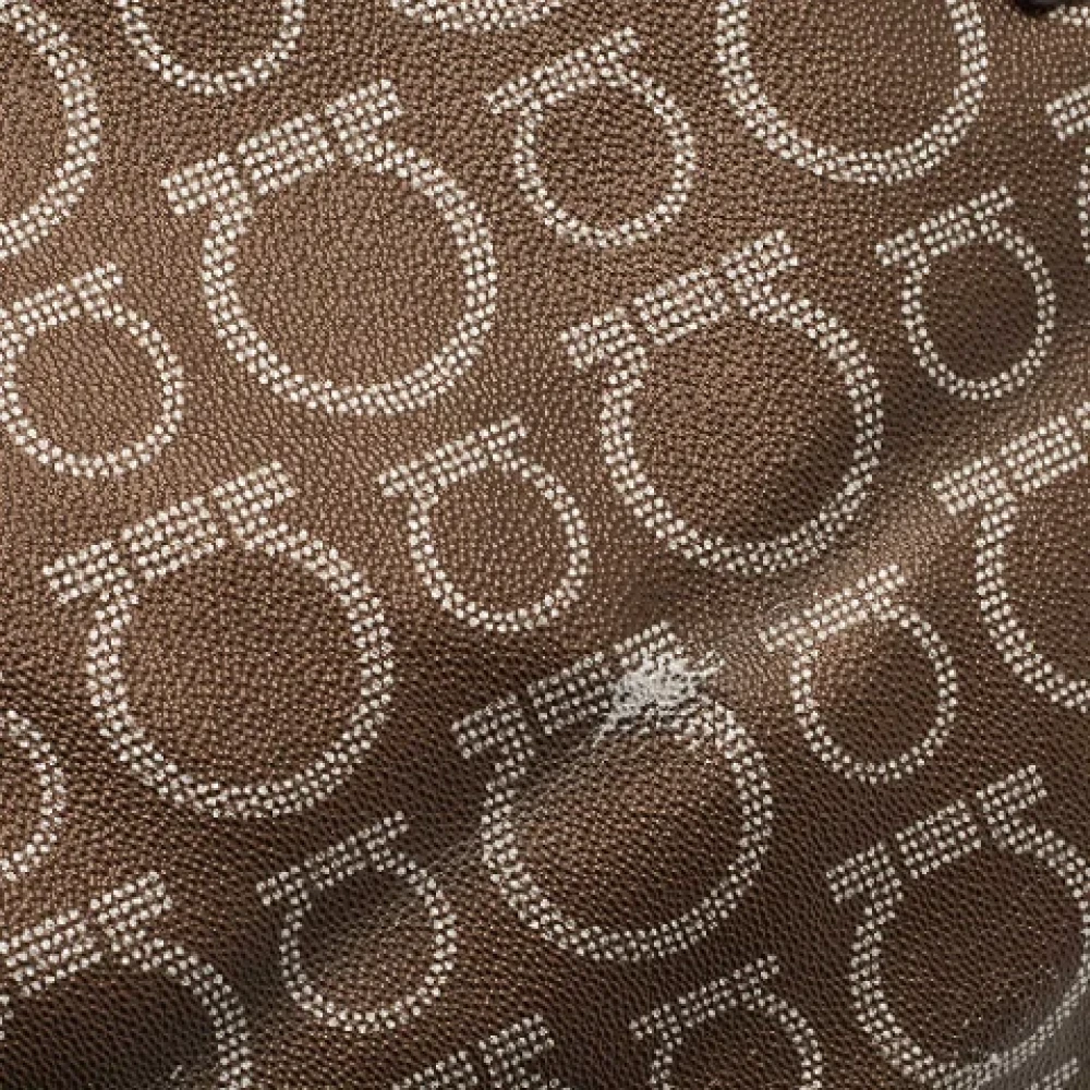 Salvatore Ferragamo Pre-owned Leather totes Brown Dames
