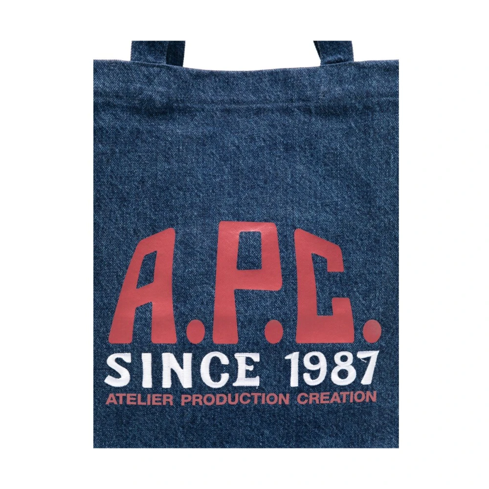 A.p.c. Indigo Blauwe Heuptas met Handvatten Blue Heren
