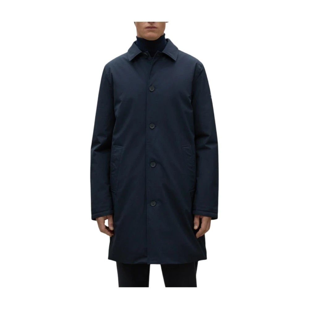 Ecoalf Men's Blue Hampshire Jacket - Parkas - M - Coats