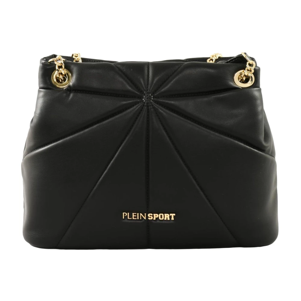 Plein Sport Stijlvolle PU-tas Black Dames