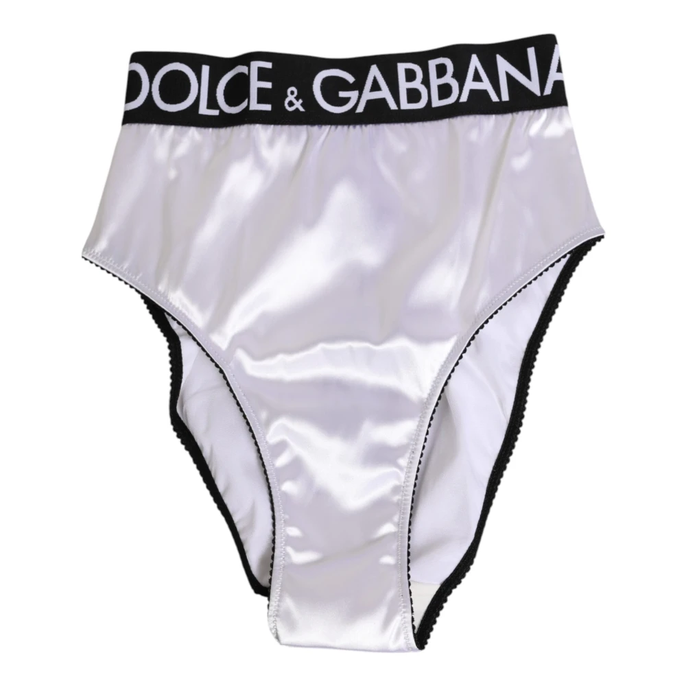 Dolce & Gabbana Women's White Underpants, S, High-Waist Briefs