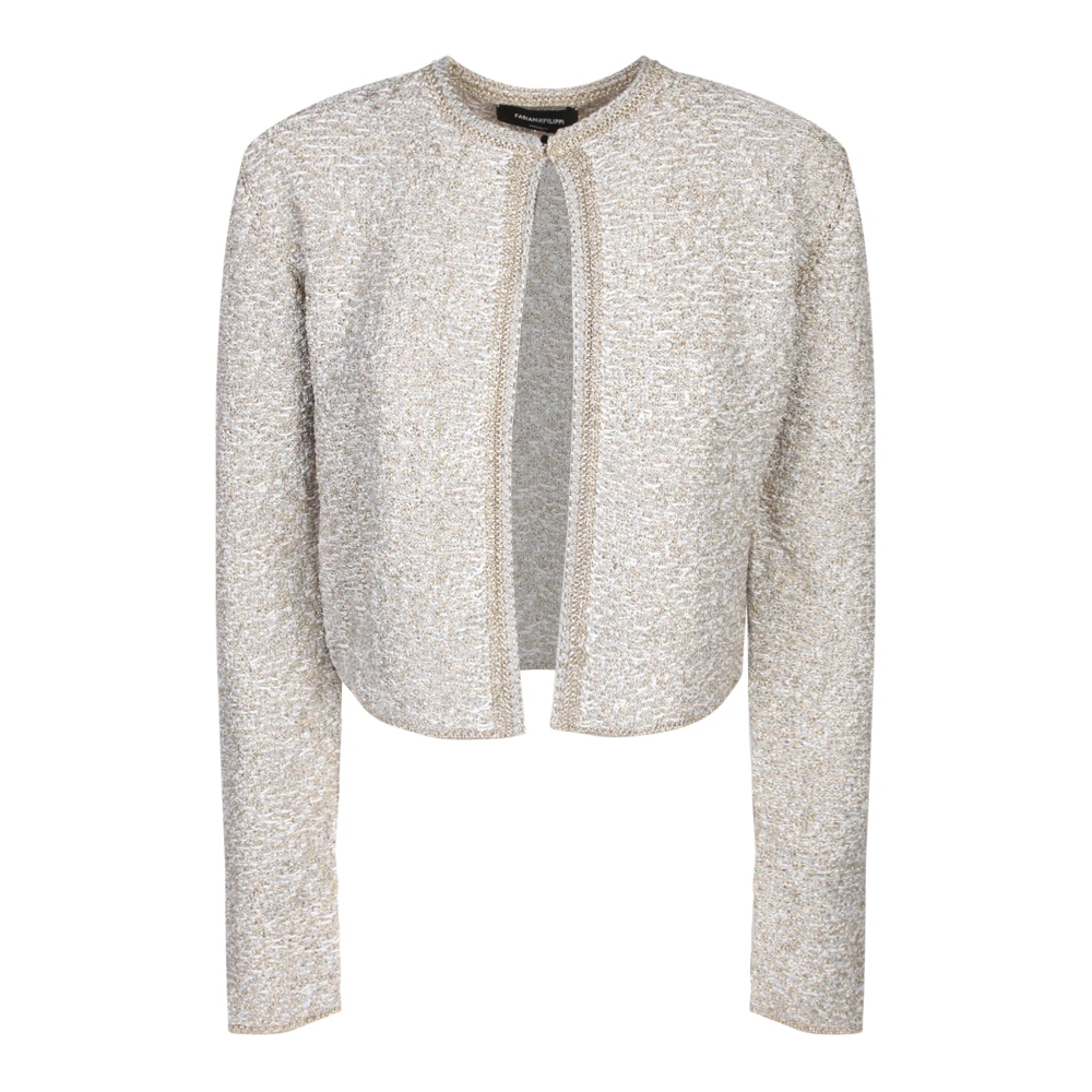 Fabiana Filippi Metallic Sweater voor Vrouwen Gray Dames