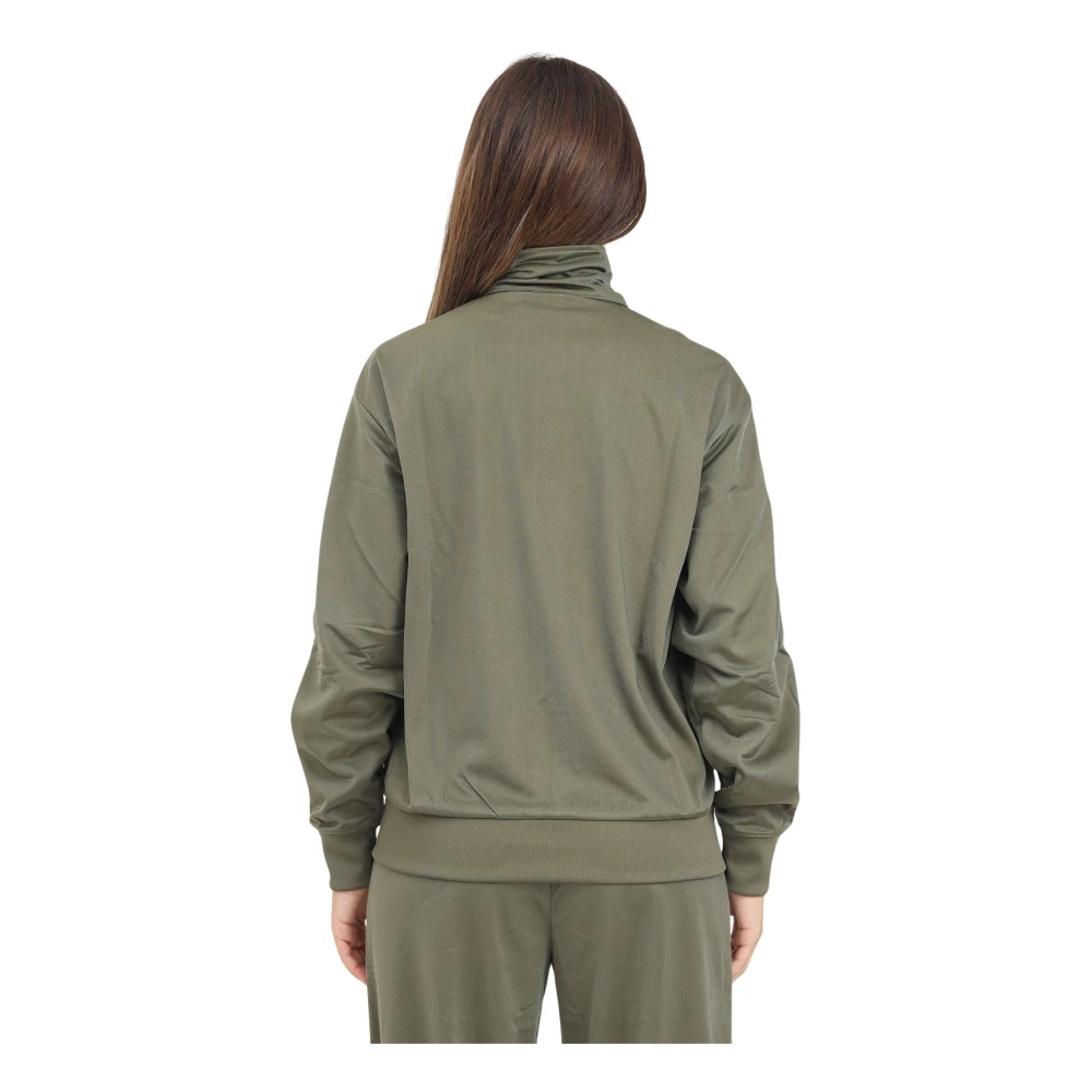 adidas Originals Groene Zip Sweater Classics Loose Firebird Green Dames