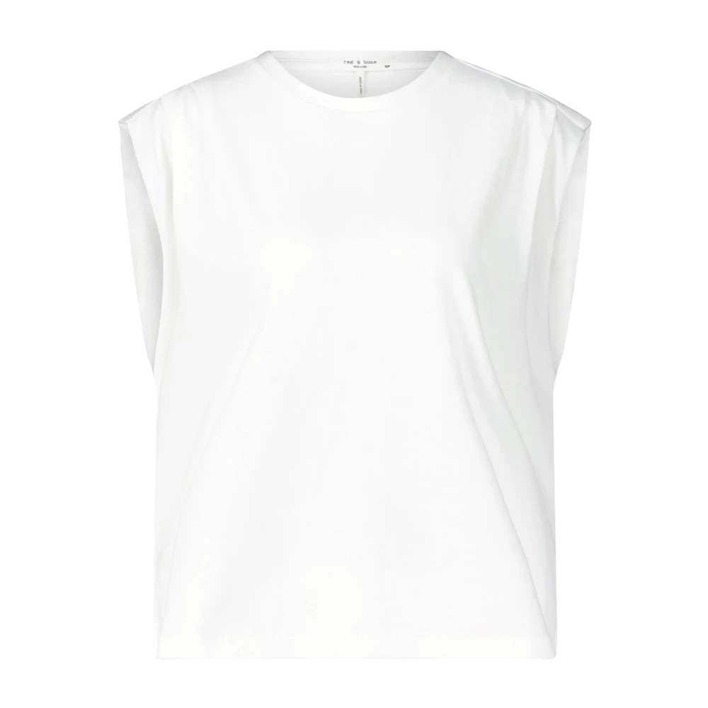 Rag & Bone Mouwloos T-shirt White Dames