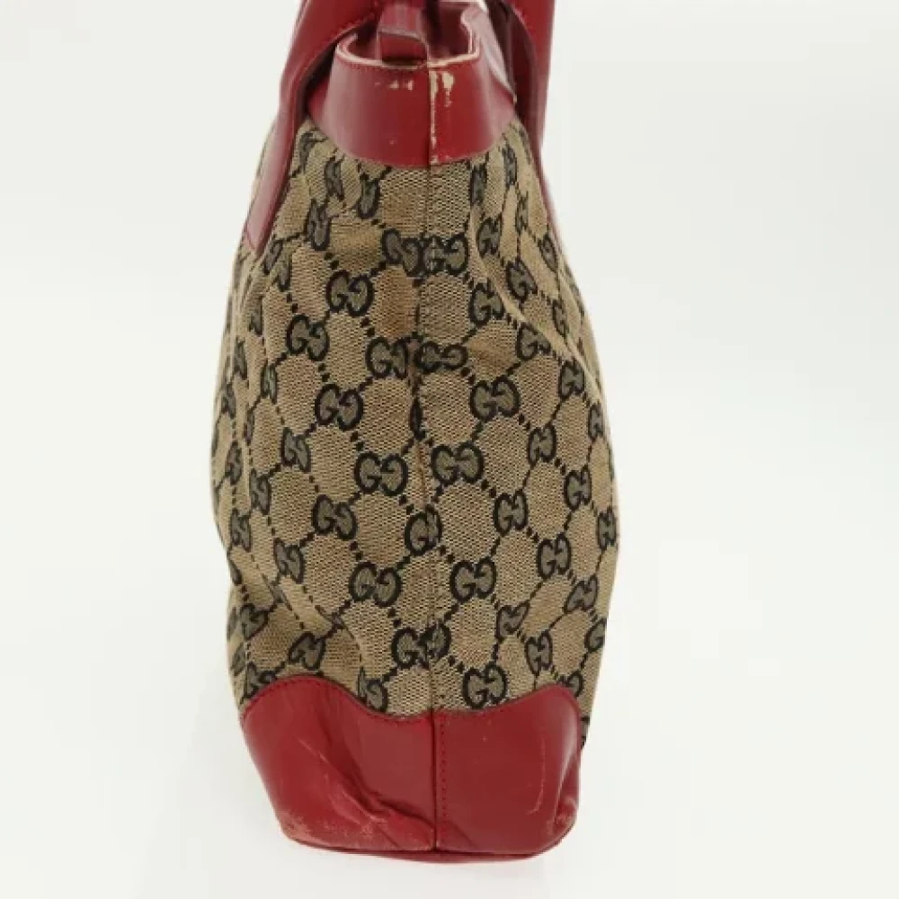 Gucci Vintage Pre-owned Canvas handbags Beige Dames