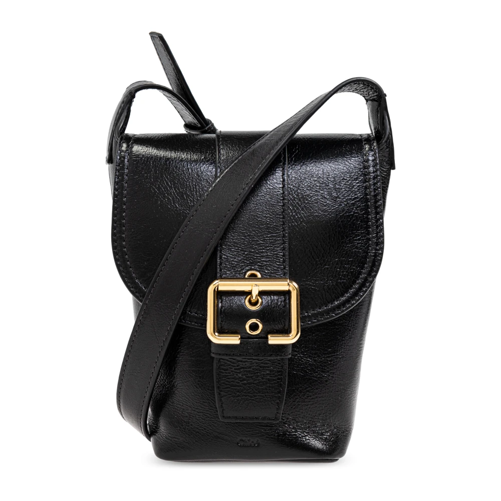 Chloé Schoudertas Camera Mini Black Dames