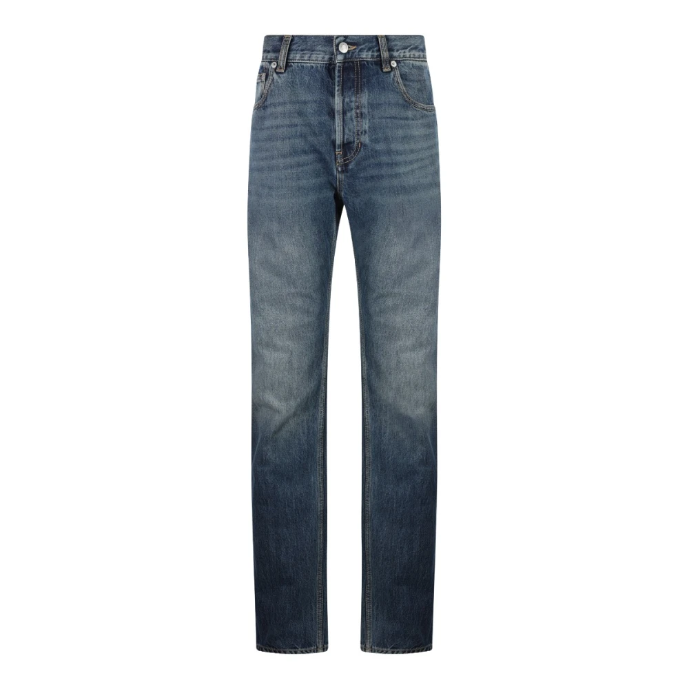 alexander mcqueen Blauwe Denim Jeans met Voorrits Blue Heren