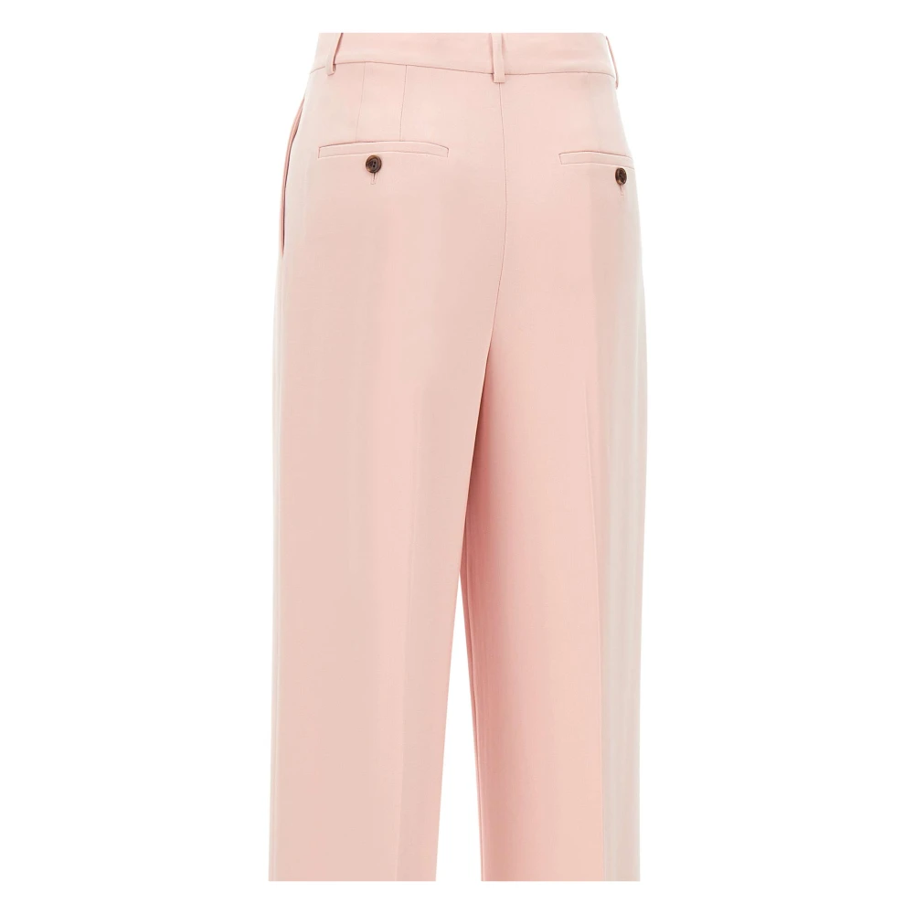 Theory Roze Admiral Japanse Crepe Broek Pink Dames