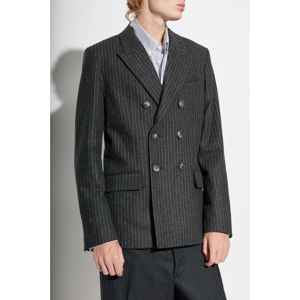 Ami Paris Dubbelrijige blazer Black Heren